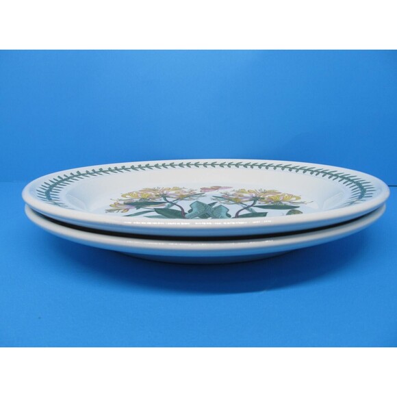 Portmeirion Chrysanthemum And Lonicera Set Of 2 Floral 10 1/2" Dinner Plates VGC - Picture 11 of 13